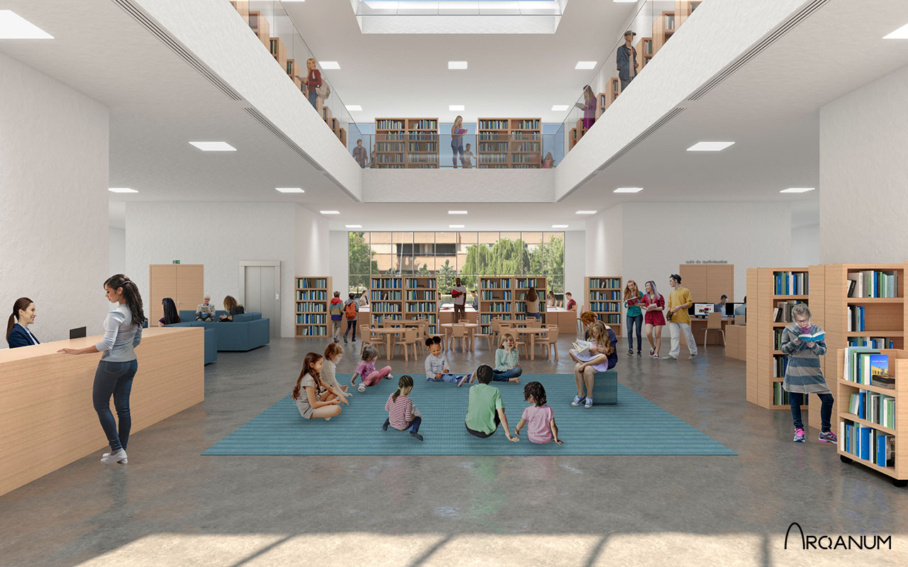 Las Tabla Library interior